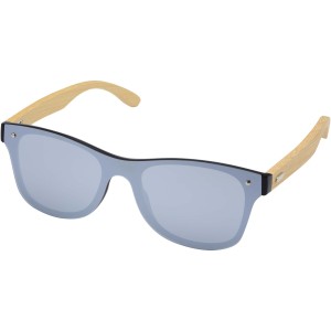 Tan sunglasses with bamboo temples, Silver (Sonnenbrillen)