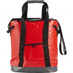 Tarpauling cooler bag, red (8497-08)