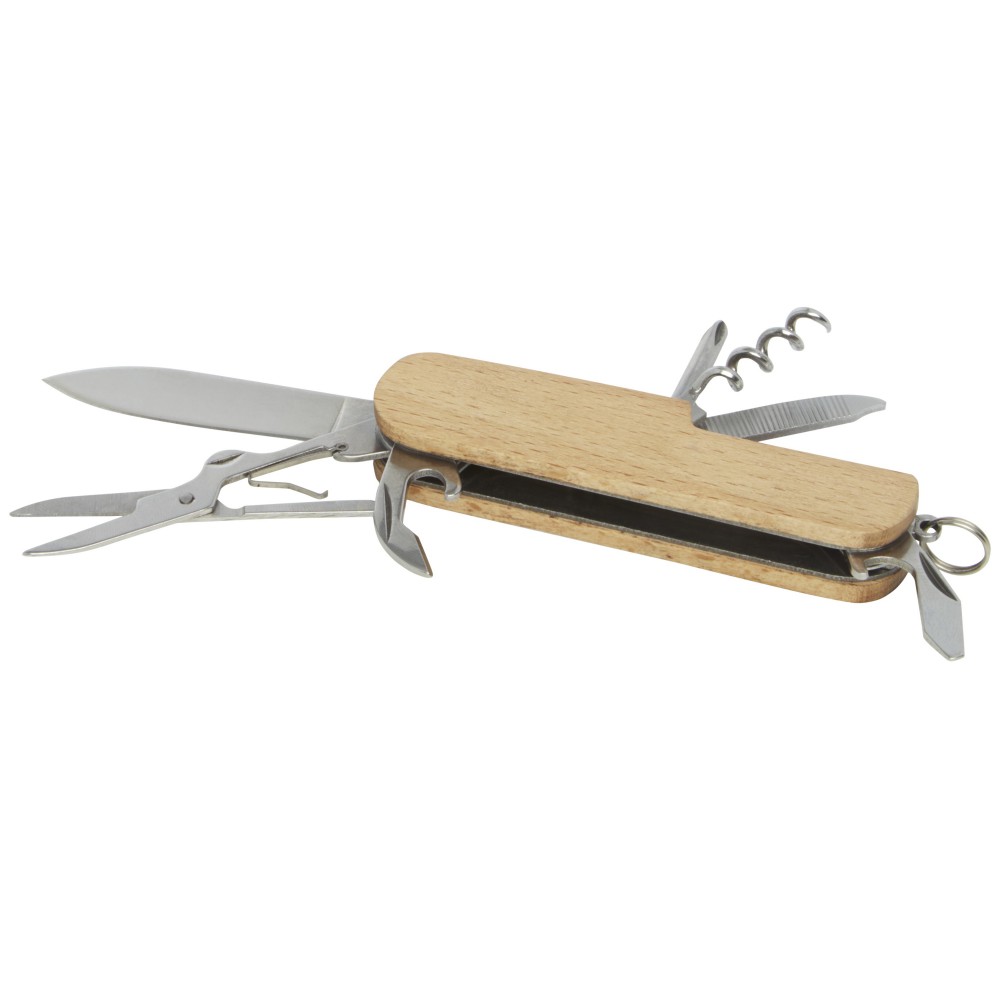 Richard Holztaschenmesser mit 7 Funktionen, natur (Taschenmesser)