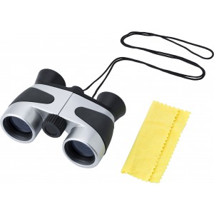 Fernglas aus Kunststoff Miranda, Schwarz/Silber