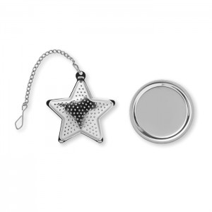 Tea filter in star shape, Matt Silver (Metal kitchen equipments)