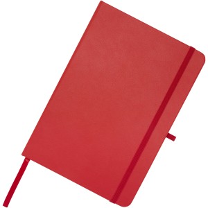 Teak A5 recycled hard cover notebook with lined pages, Red (Notebooks)