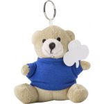 Teddy bear key ring, cobalt blue (8851-23)