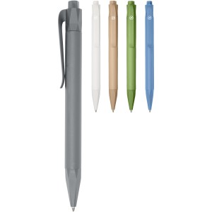 Terra corn plastic ballpoint pen, Grey (Metallic pen)