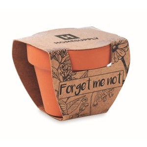 Terracotta pot 'forget me not' (Gartenarbeit)