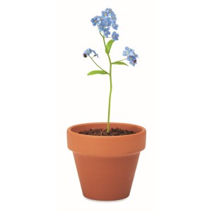 Terracotta pot 'forget me not' (Gartenarbeit)