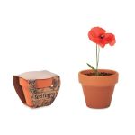 Terracotta pot 'poppy', Wood <font size=1>[ENG]</font> (MO6148-40)
