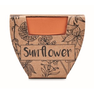 Terracotta pot 'sunflower' (Gartenarbeit)
