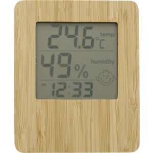 Bamboo weather station Piper, bamboo (Thermometer)