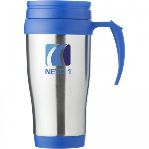Sanibel 400 ml insulated mug, Silver,Blue (Thermos)