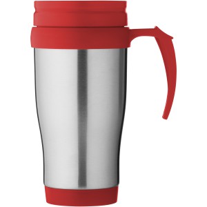 Sanibel 400 ml insulated mug, Silver,Red (Thermos)