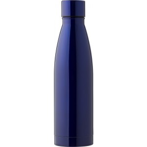 Stainless steel double walled drinking bottle Marcelino, blu (Thermos)