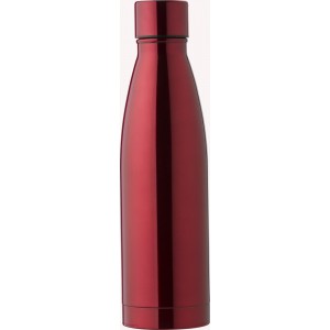 Stainless steel double walled drinking bottle Marcelino, red (Thermos)