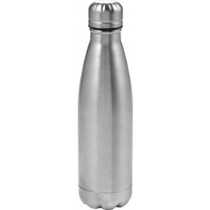 Stainless steel double walled flask Lombok, silver (Thermos)