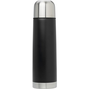Stainless steel double walled flask Luca, black (Thermos)
