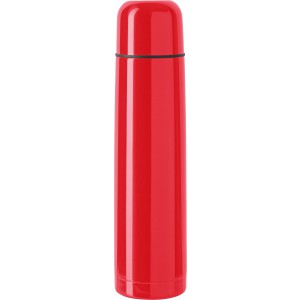Stainless steel double walled flask Quentin, red (Thermos)