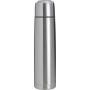 Stainless steel double walled flask Quentin, silver