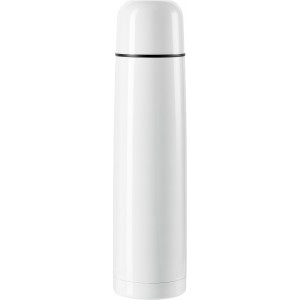 Stainless steel double walled flask Quentin, white (Thermos)