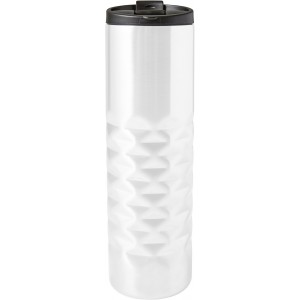Stainless steel mug Kamir, white (Thermos)