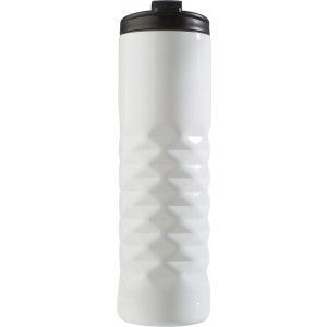 Stainless steel mug Kamir, white (Thermos)