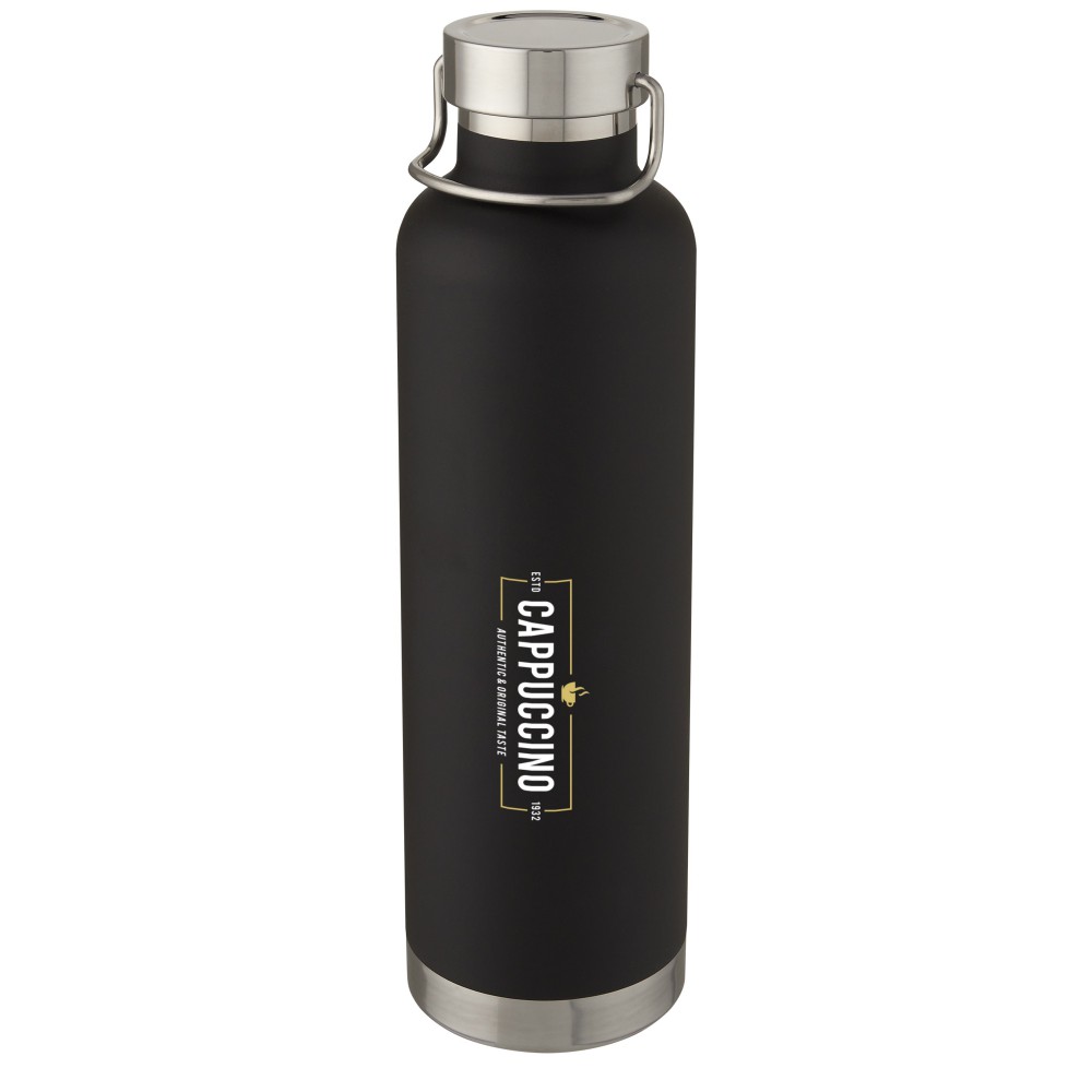 Thor 1 l Kupfer-Vakuum Isoliersportflasche, schwarz (Thermosflaschen)