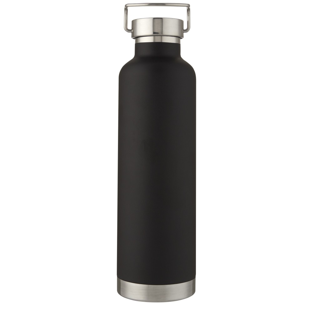 Thor 1 l Kupfer-Vakuum Isoliersportflasche, schwarz (Thermosflaschen)