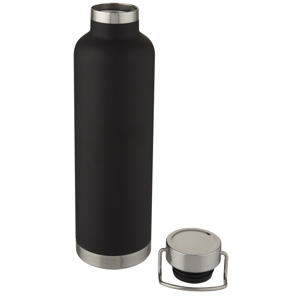 Thor 1 l Kupfer-Vakuum Isoliersportflasche, schwarz (Thermosflaschen)