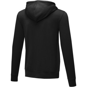 Theron men's full zip hoodie, Solid black (Pullovers)