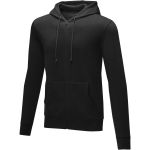 Theron men's full zip hoodie, Solid black <font size=1>[ENG]</font> (3822999)