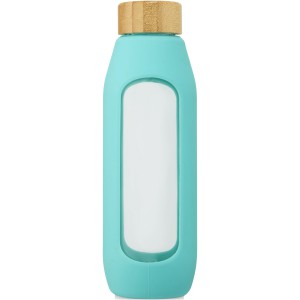 Tidan 600 ml borosilicate glass bottle with silicone grip, T (Water bottles)