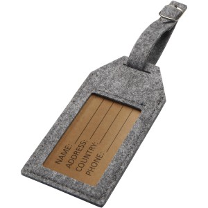 Tie luggage tag, Grey <font size=1>[ENG]</font>