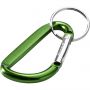 Timor recycled aluminium carabiner keychain, Green