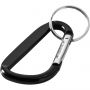 Timor recycled aluminium carabiner keychain, Solid black