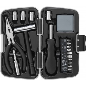Aluminium and metal tool kit Blaine, light grey (Tools)