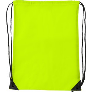 Turnbeutel 'Basic' aus Polyester, Neongelb
