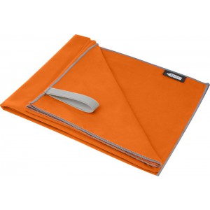Pieter recycled PET ultra lightweight and quick dry towel, Orange (Towels)