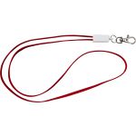 TPE 2-in-1 lanyard Marguerite, red (8451-08)