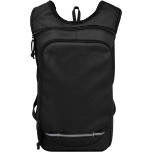 Trails GRS RPET outdoor backpack 6.5L, Solid black (Backpacks)