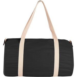 Cochichuate cotton barrel duffel bag, solid black (Travel bags)