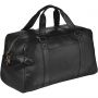 Oxford weekend travel duffel bag, solid black