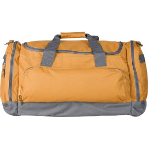 Polyester (600D) sports bag Lorenzo, orange (Travel bags)