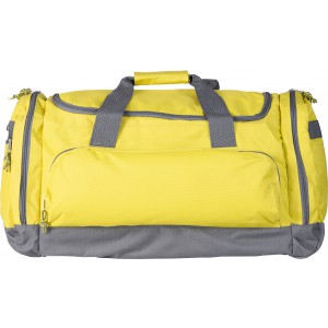 Polyester (600D) sports bag Lorenzo, yellow (Travel bags)