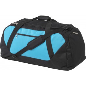 Polyester (600D) sports bag Winnie, black/light blue (Travel bags)