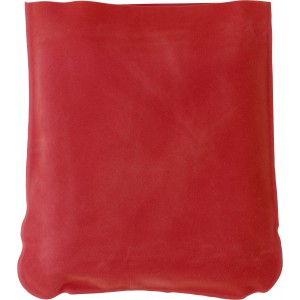 Velour travel cushion Stanley, red (Travel items)