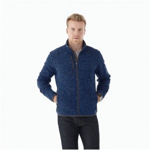 Tremblant knit jacket, HEATHER BLUE (Pullovers)