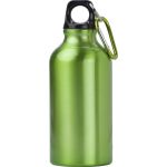 Trinkflasche aus Aluminium Santiago, Hellgrn (7552-29CD)