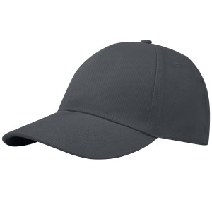 Trona 6 panel GRS recycled cap, Storm grey (Hats)