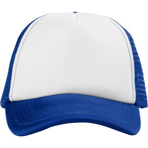 Trucker 5 panel cap, Royal blue,White (Hats)