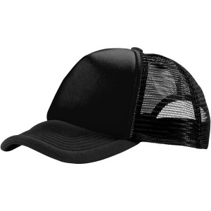 Trucker 5 panel cap, solid black (Hats)