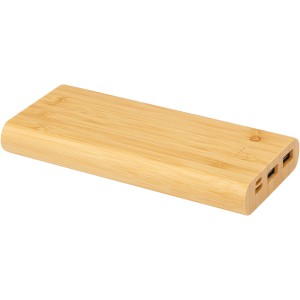 Tulda 10.000 mAh bamboo power bank, Natural (Powerbanks)